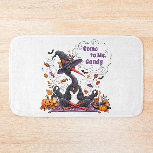 Item preview, Meditating Black Stork Witch Come to Me Candy Halloween Design designed and sold by Buli89.
