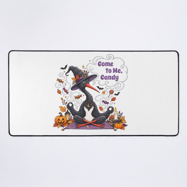 Item preview, Meditating Black Stork Witch Come to Me Candy Halloween Design designed and sold by Buli89.