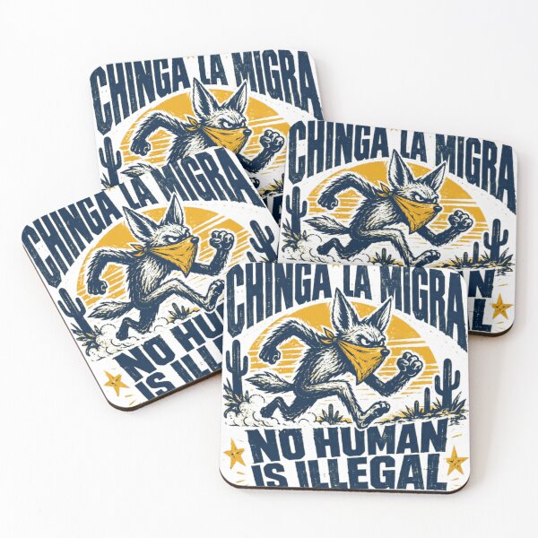 Item preview, Chinga La Migra No Human Is Illegal Immigrant Rights Activist designed and sold by SkeletonsDanger.