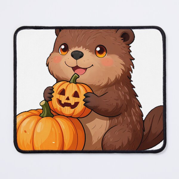 Item preview, Cute Baby Beaver with Pumpkin Icon designed and sold by pumsquare.