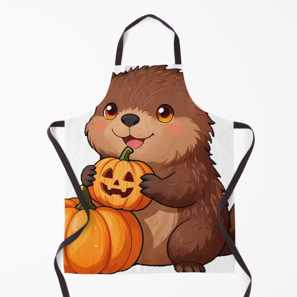 Item preview, Cute Baby Beaver with Pumpkin Icon designed and sold by pumsquare.