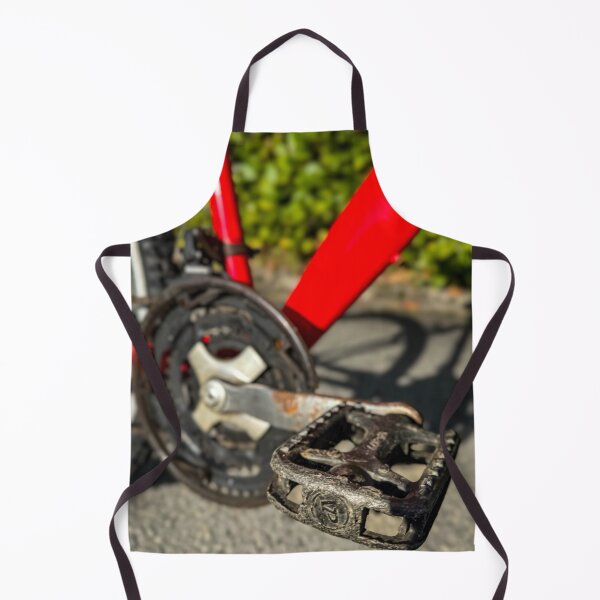 Item preview, Vintage Red Mountain Bike Pedal Macro Photography designed and sold by BetweenForms.
