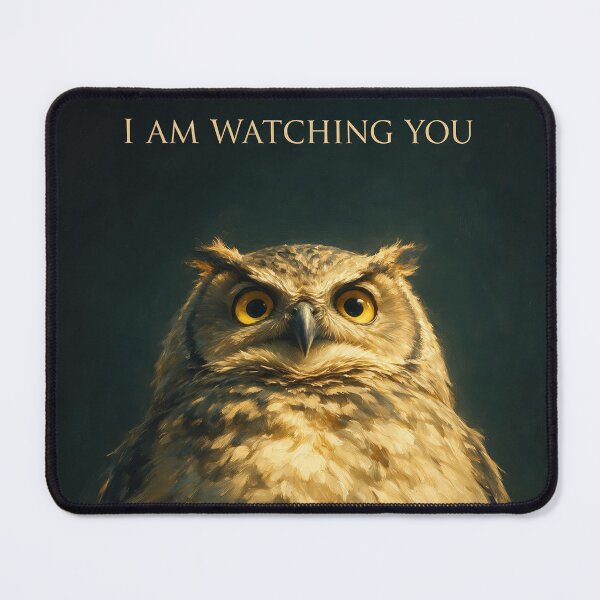 Item preview, I Am Watching You Grumpy Owl Poster designed and sold by Lineer22.