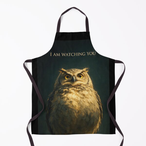 Item preview, I Am Watching You Grumpy Owl Poster designed and sold by Lineer22.