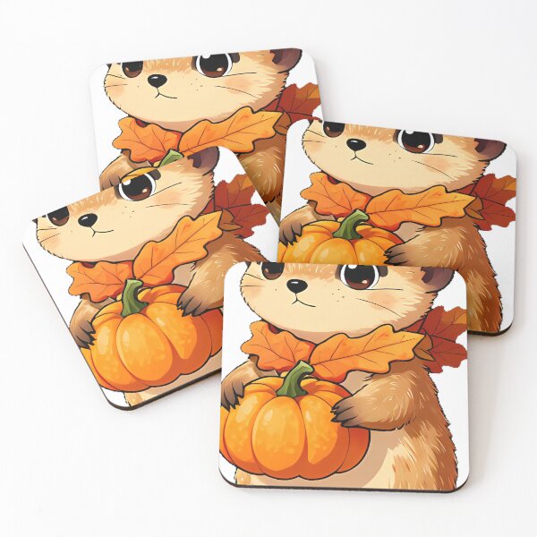 Item preview, Cute Baby Meerkat in Pumpkin Patch Icon designed and sold by pumsquare.