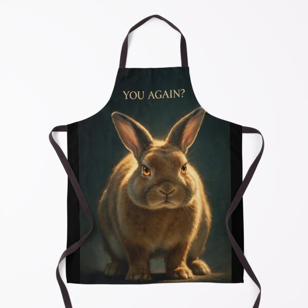 Item preview, You Again Grumpy Rabbit Humour Poster designed and sold by Lineer22.