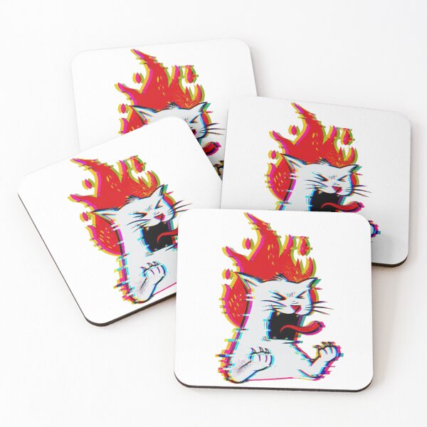 Item preview, Glitch Flame Cat designed and sold by EgoSovereign.