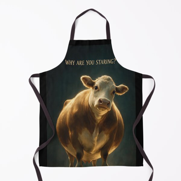Item preview, Why Are You Staring Funny Cow Poster designed and sold by Lineer22.