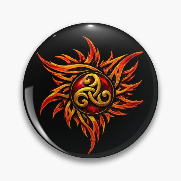 Item preview, Celtic Fiery Sun with Golden Triskelion designed and sold by Warrior’s Path.