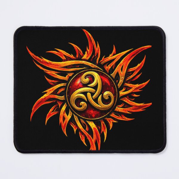 Item preview, Celtic Fiery Sun with Golden Triskelion designed and sold by Warrior’s Path.