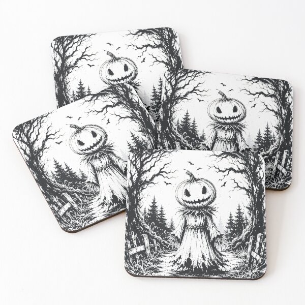 Item preview, Haunted Pumpkin Spirit – Dark Halloween Forest designed and sold by BackTWO.