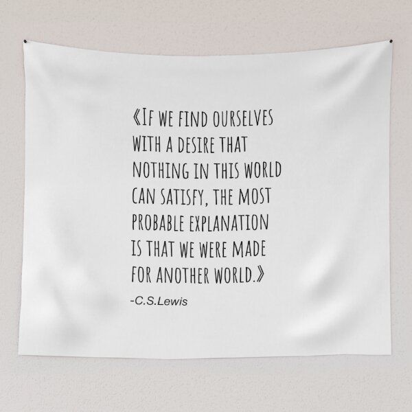 Item preview, Another World. C. S. Lewis quote. designed and sold by CoCoArt-Ua.
