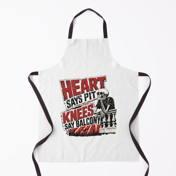 Item preview, Heart Says Pit Knees Say Balcony Metalhead Concert Humor designed and sold by HumansStuck12.