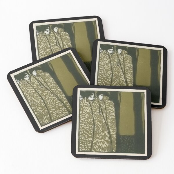 Item preview, Vintage woodblock print November designed and sold by stevepaint.