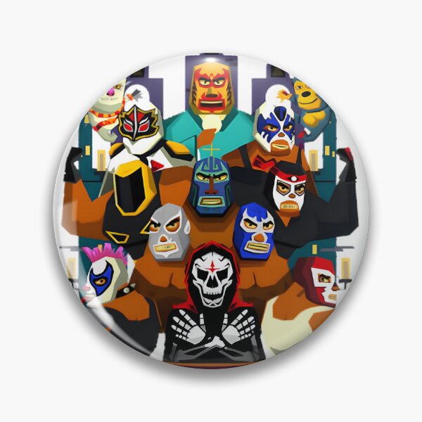 Item preview, Luchadores Mexican Wrestling Art | Retro Masked Fighter Design | ⭐⭐⭐⭐⭐ Best Seller designed and sold by Contrarium.