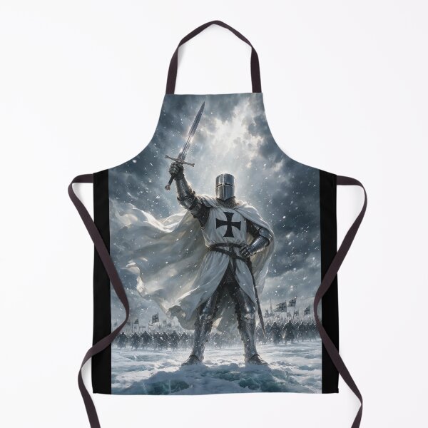 Item preview, Teutonic Knight Raising Sword in Snowstorm designed and sold by Lineer22.