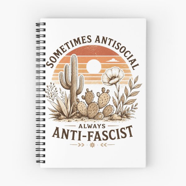 Item preview, Sometimes Antisocial Always Anti-Fascist Political Activist Introvert Quote designed and sold by HumansStuck12.