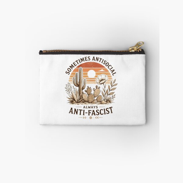 Item preview, Sometimes Antisocial Always Anti-Fascist Political Activist Introvert Quote designed and sold by HumansStuck12.