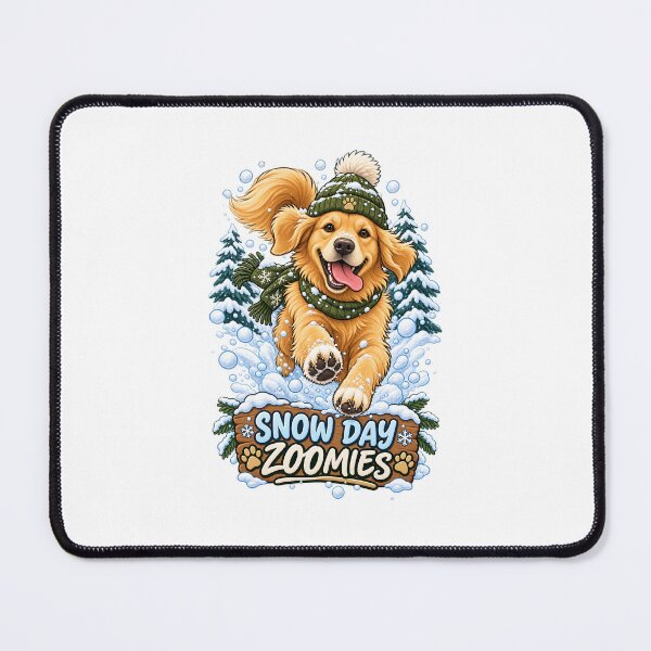 Item preview, Snow Day Zoomies Funny Winter Dog Illustration designed and sold by Rod & Retriever.