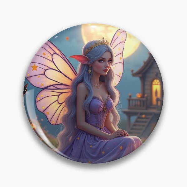 Item preview, Moonlit Pumpkin Hollow Fairy — Enchanted Halloween Fantasy Art designed and sold by Dream Bloom Gallery.