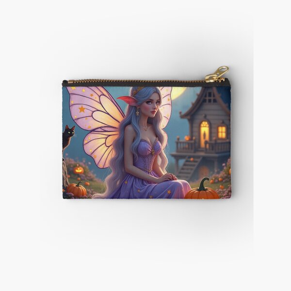Item preview, Moonlit Pumpkin Hollow Fairy — Enchanted Halloween Fantasy Art designed and sold by Dream Bloom Gallery.