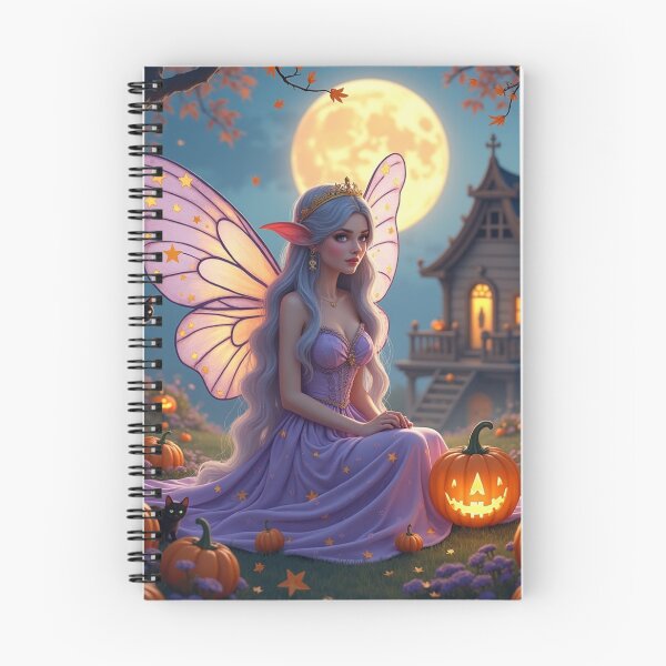 Item preview, Moonlit Pumpkin Hollow Fairy — Enchanted Halloween Fantasy Art designed and sold by Dream Bloom Gallery.