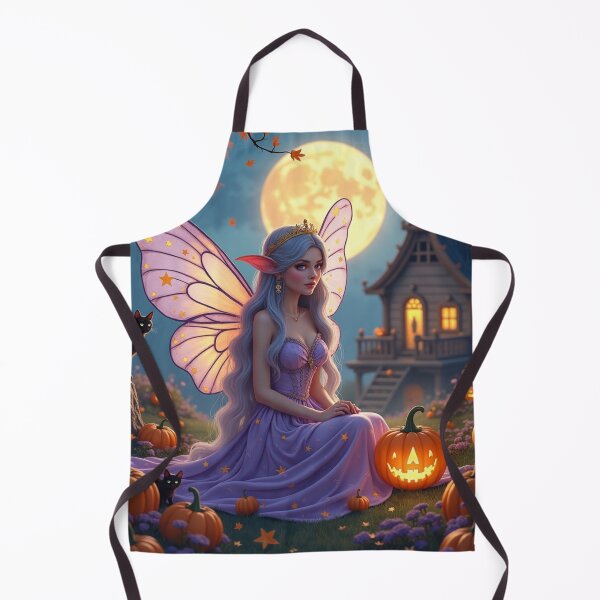 Item preview, Moonlit Pumpkin Hollow Fairy — Enchanted Halloween Fantasy Art designed and sold by Dream Bloom Gallery.