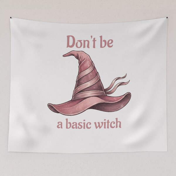 Item preview, Pinkoween Don't Be A Basic Witch Pastel Hat designed and sold by MythicCotton.