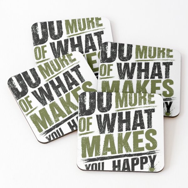 Item preview, Do More Of What Makes You Happy Inspirational Quote Positive Motivation designed and sold by SkeletonsDanger.
