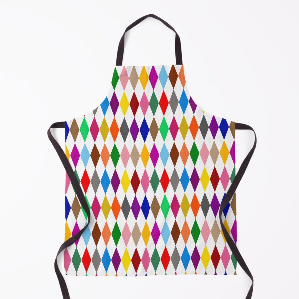 Item preview, Colorful Harlequin Diamonds Pattern Design White designed and sold by PatternTitan.
