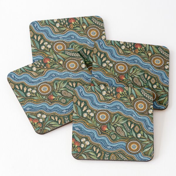 Item preview, Gumbaynggirr Country River, Australia’s Inspired Pattern designed and sold by Myra365Art.