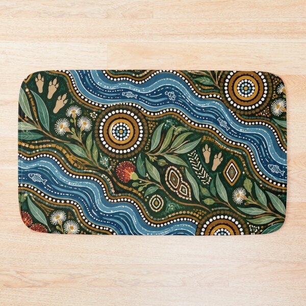 Item preview, Gumbaynggirr Country River, Australia’s Inspired Pattern designed and sold by Myra365Art.