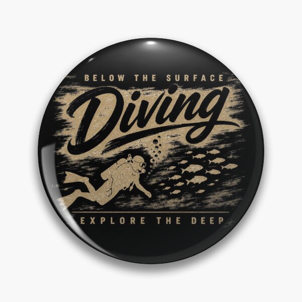 Item preview, Below The Surface Diving Vintage Distressed Shirt | Retro Scuba Design designed and sold by MOCH- ART.