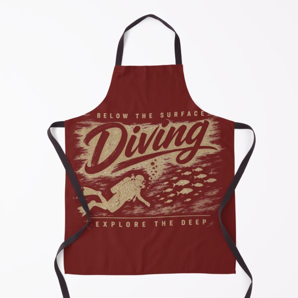 Item preview, Below The Surface Diving Vintage Distressed Shirt | Retro Scuba Design designed and sold by MOCH- ART.
