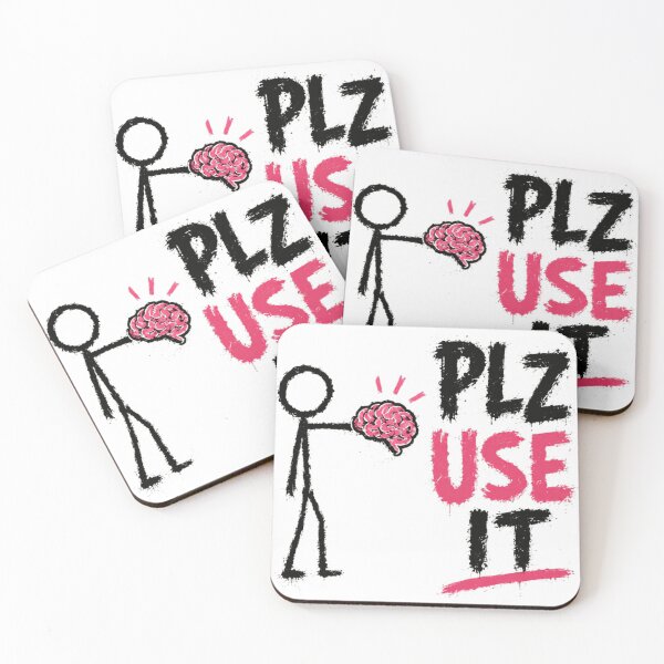 Item preview, Plz Use It Common Sense Thinker Intelligence Brain designed and sold by SkeletonsDanger.