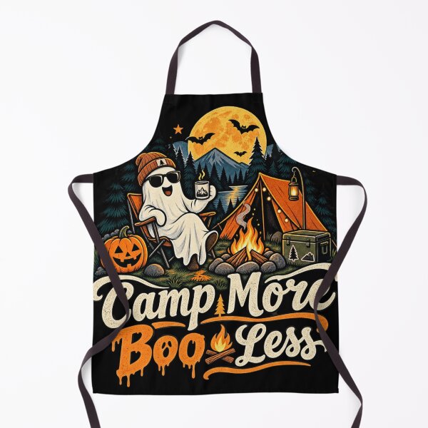 Item preview, Camp More Boo Less Funny Halloween Camping Ghost designed and sold by wecrea.