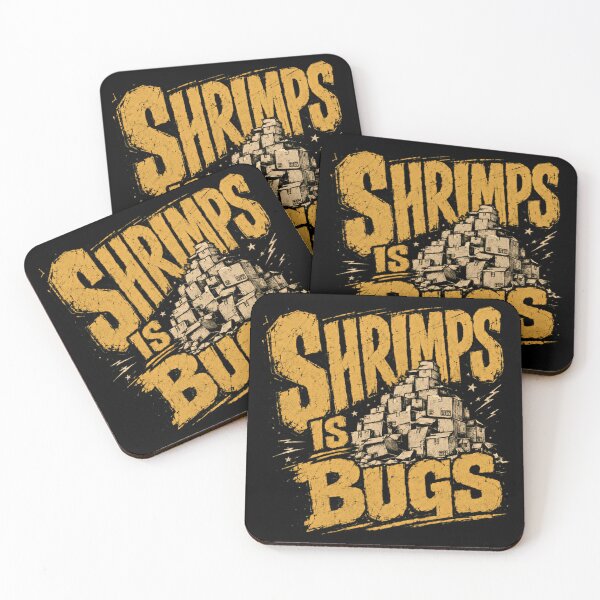 Item preview, Shrimps Is Bugs Funny Food Meme Hater Saying designed and sold by RetroMini2026.