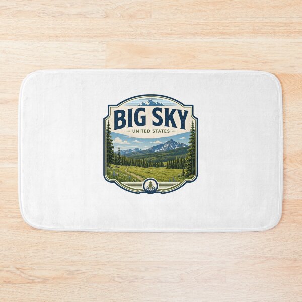 Item preview, Big Sky United States Mountain Landscape Travel Outdoors designed and sold by Star3NowForMe.