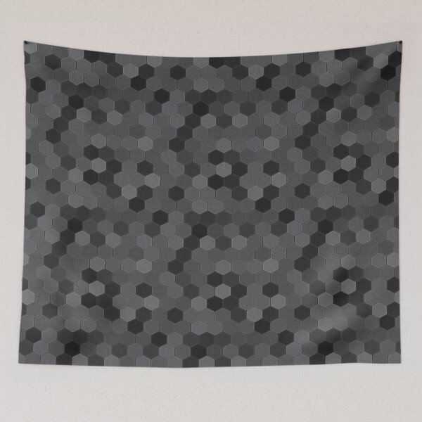Item preview, Dark Grey Hexagon Honeycomb Geometric Pattern designed and sold by Zaya_art.
