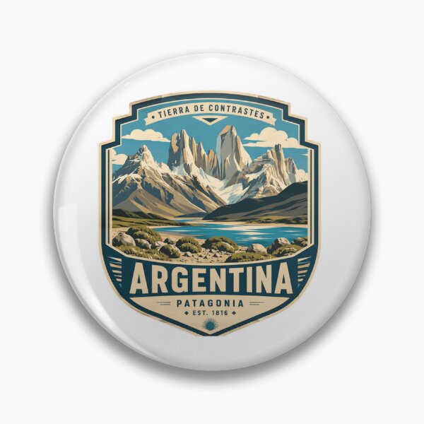 Item preview, Tierra De Contrastes Argentina Patagonia Est. 1816 Travel Mountain Souvenir Explorer designed and sold by Simsimah26Parks.
