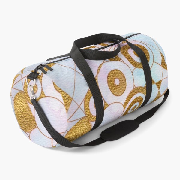 Item preview, Pastel Gold Geometric Abstract Watercolour Print | Every Centre Is Relative designed and sold by ArithraStudio.