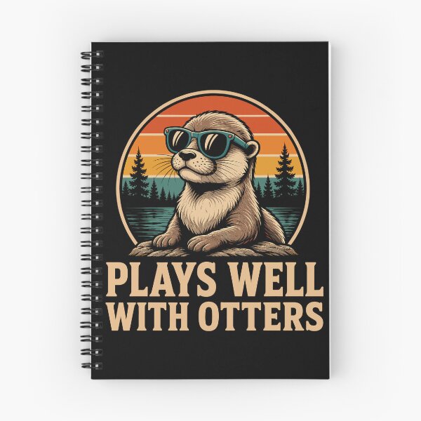 Item preview, Plays Well With Otters Funny Otter designed and sold by gordonbwyashop.