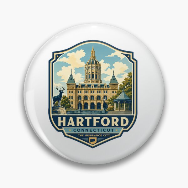 Item preview, Hartford Connecticut The Insurance City State Capitol Building New England Travel Resident Visitor designed and sold by Simsimah26Parks.