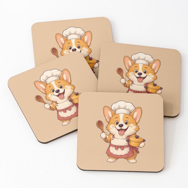 Item preview, Chef Dog Corgi Cooking - Cute Baking Kitchen Chef Hat Foodie Art designed and sold by Knacky Print.