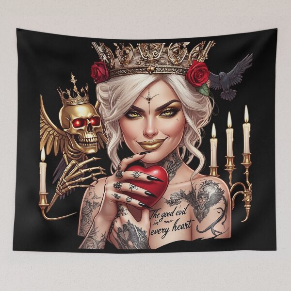 Item preview, Blonde Queen Holding Red Heart designed and sold by Voodoo Store Paranormal Collections.