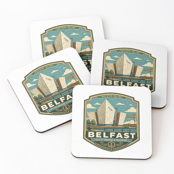 Item preview, Belfast, Irlanda del Norte, Ciudad de la Industria y la Innovación. Fundada en 1613. Orgullo local. designed and sold by Star3NowForMe.