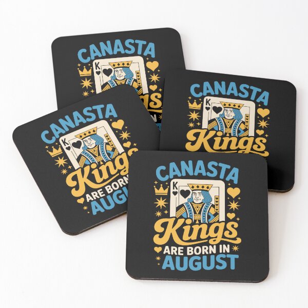 Item preview, CANASTA Kings ARE BORN IN August designed and sold by jkrphoto.