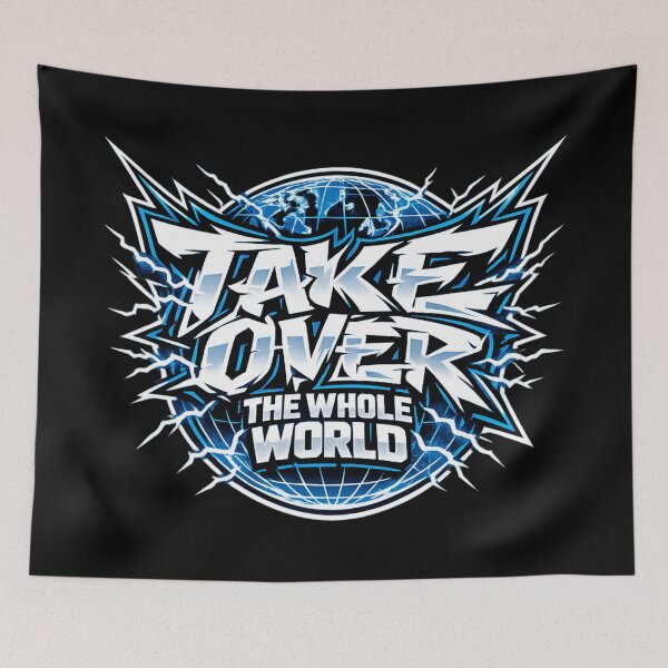 Item preview, Take Over the World – Bold Graffiti Globe Lightning designed and sold by SidTastic .