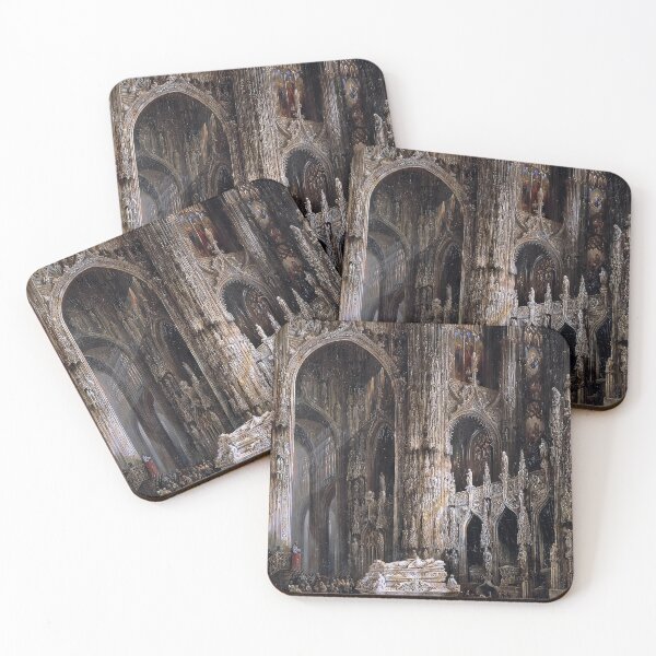 Item preview, View of the Interior of a Cathedral - Genaro Pérez Villaamil  designed and sold by darkgothicart.