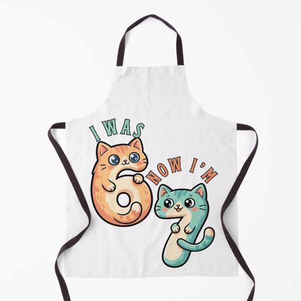 Item preview, now i am 7 funny birthday design 6 7 six seven cat mom designed and sold by ArtDesignTp.